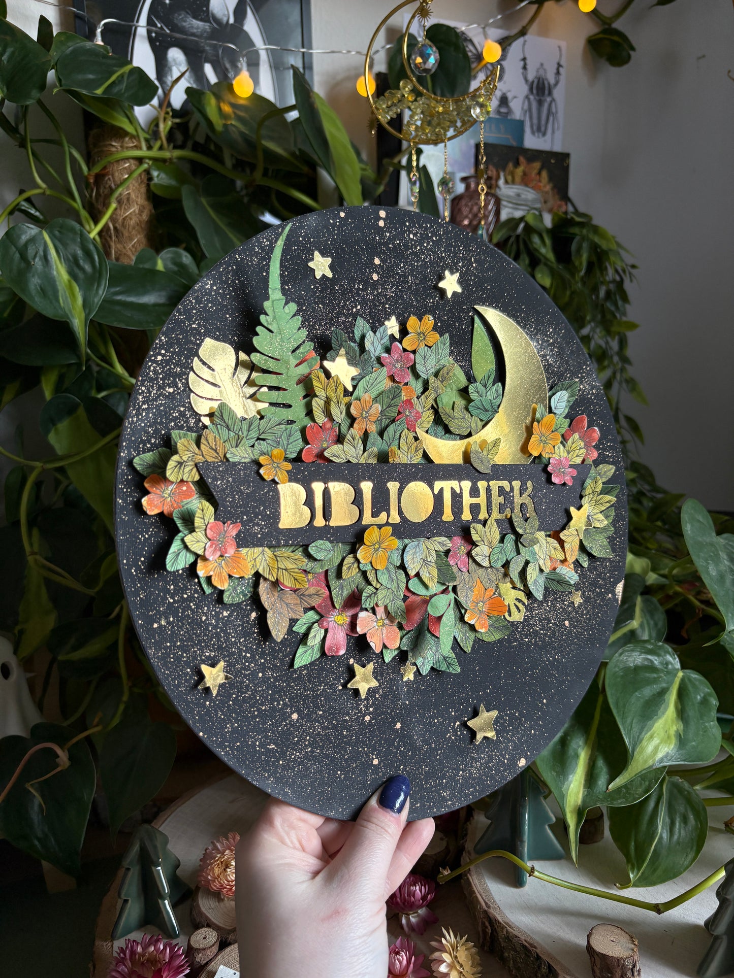 Pop-Up-Canva - Bibliothek (30cm)