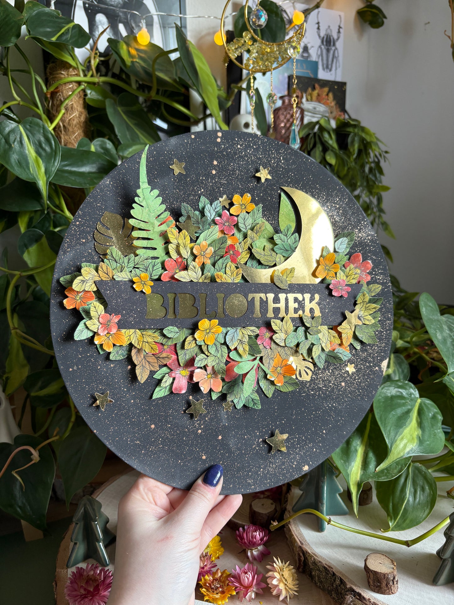 Pop-Up-Canva - Bibliothek (30cm)