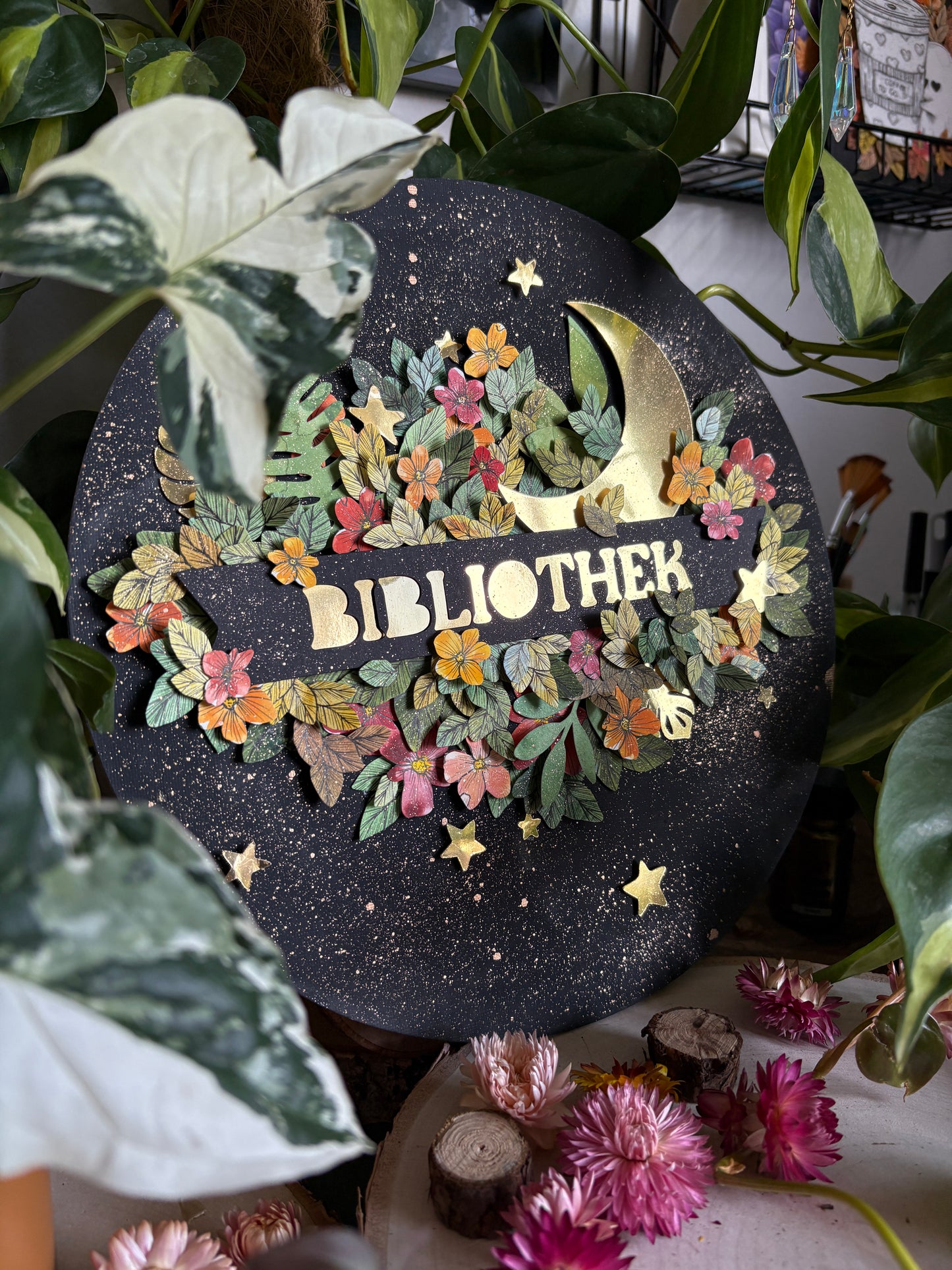 Pop-Up-Canva - Bibliothek (30cm)