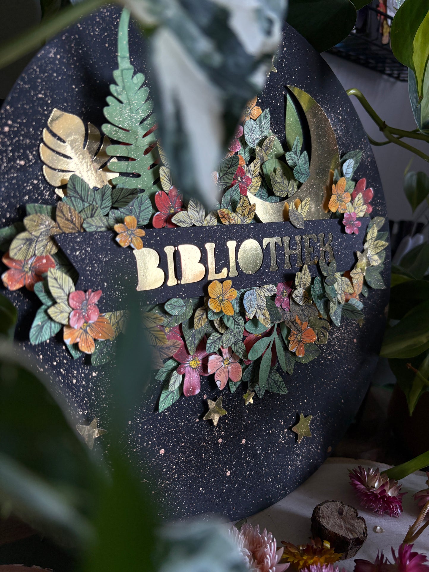 Pop-Up-Canva - Bibliothek (30cm)
