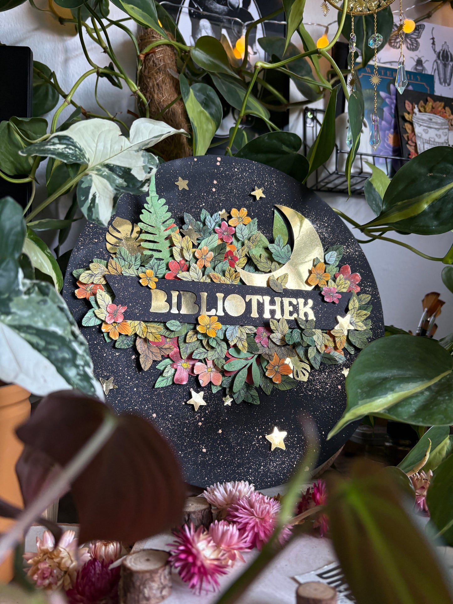 Pop-Up-Canva - Bibliothek (30cm)