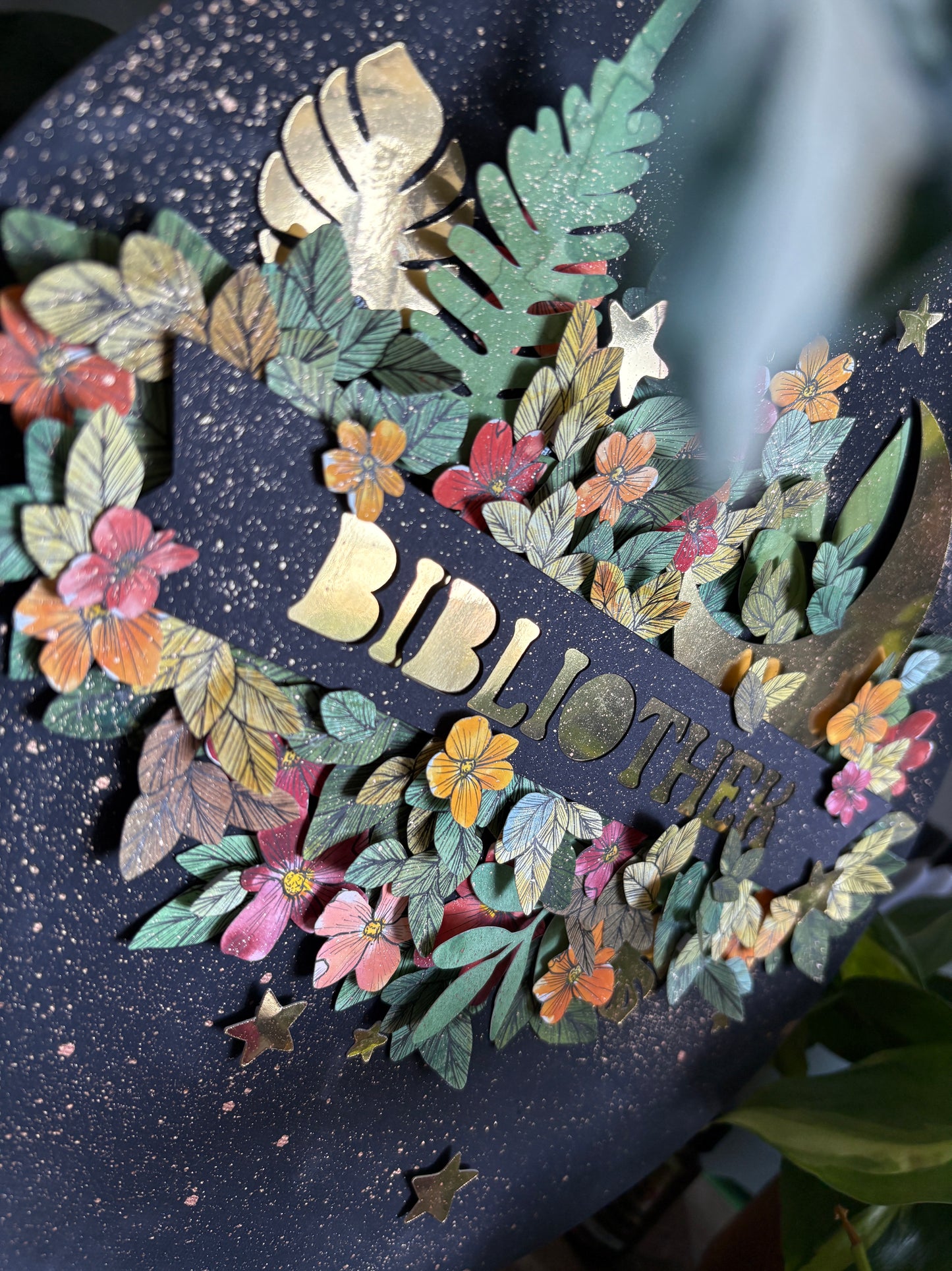 Pop-Up-Canva - Bibliothek (30cm)