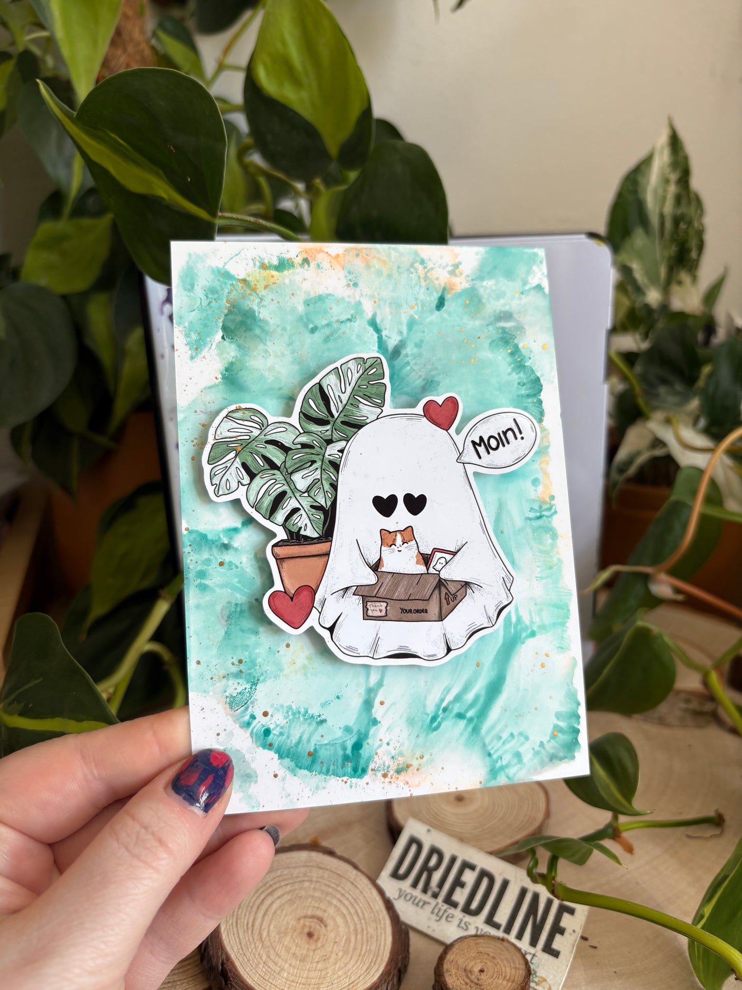 Pop-Up-Postkarte - Moin!
