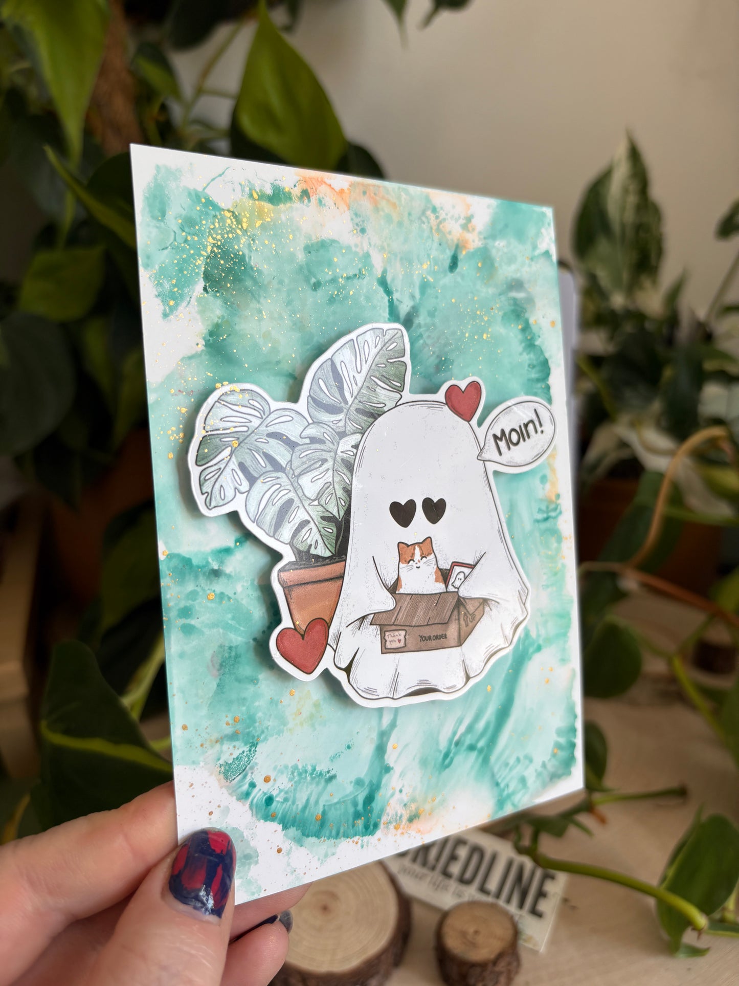 Pop-Up-Postkarte - Moin!