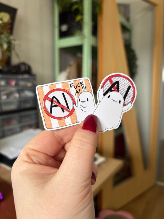 Sticker -"Fck AI" (matt)