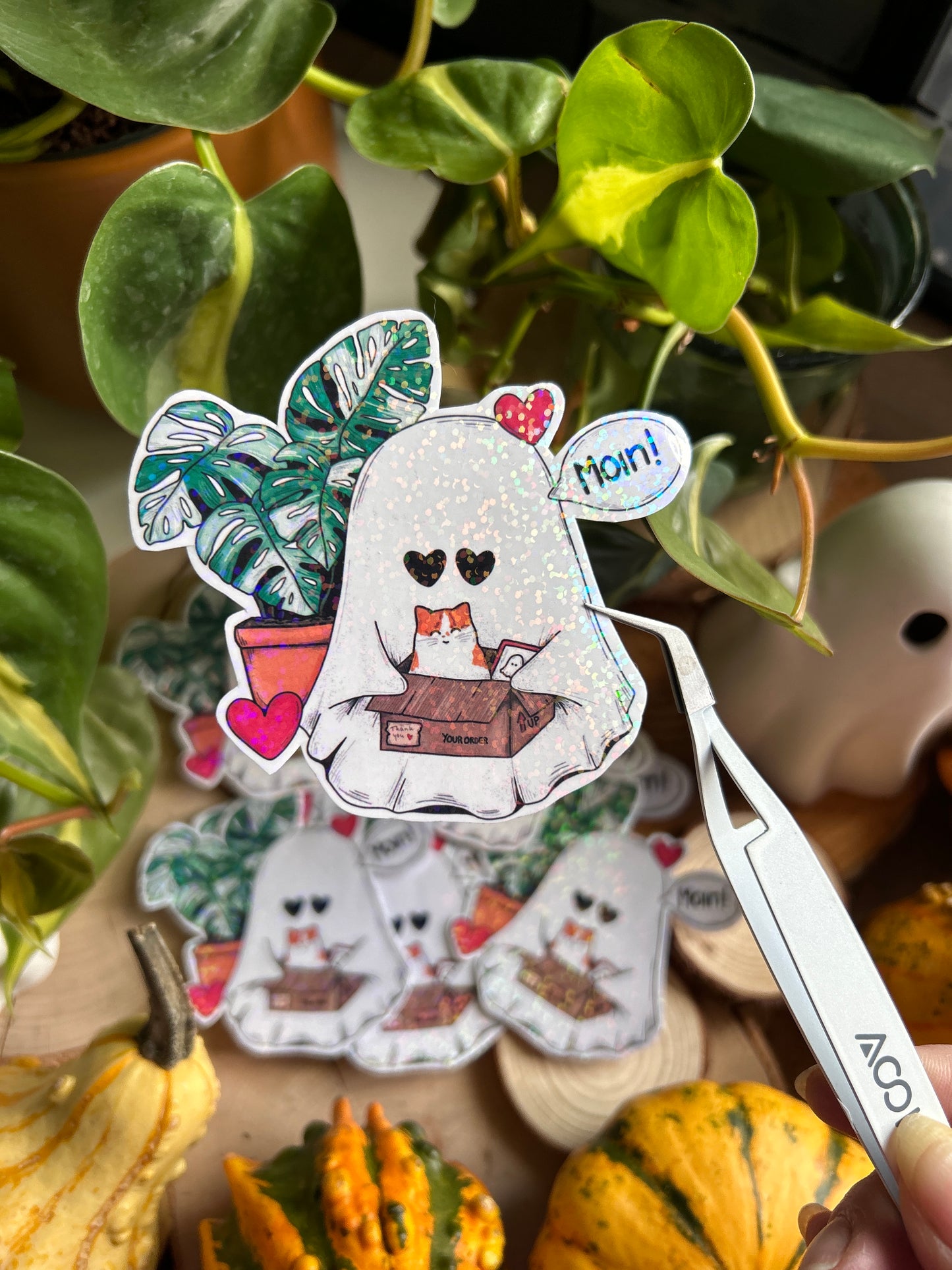 Sticker - Boo'line Moin (Vinyl Glitzer)