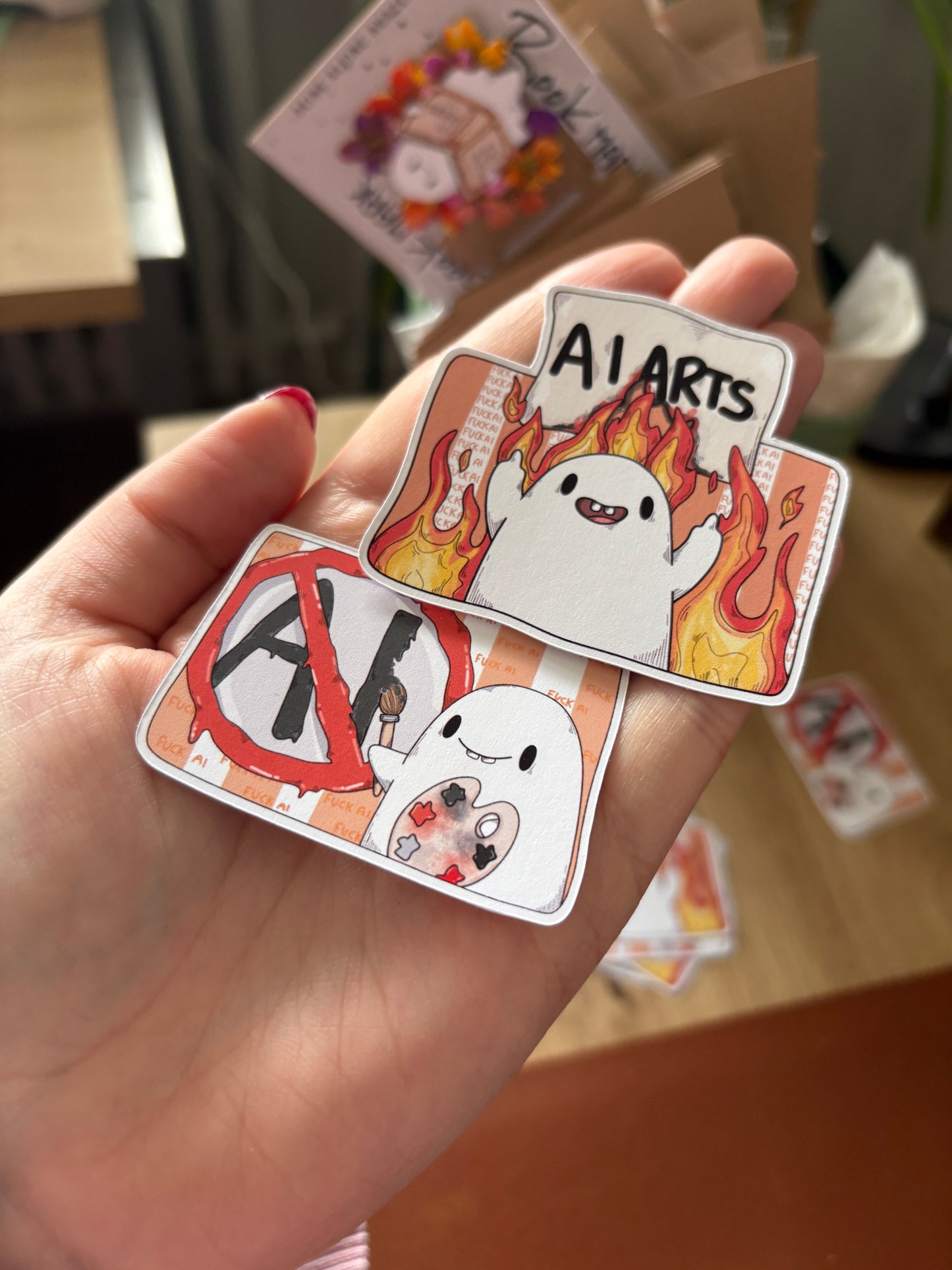 Sticker -"Artist Boo vs AI" (matt)