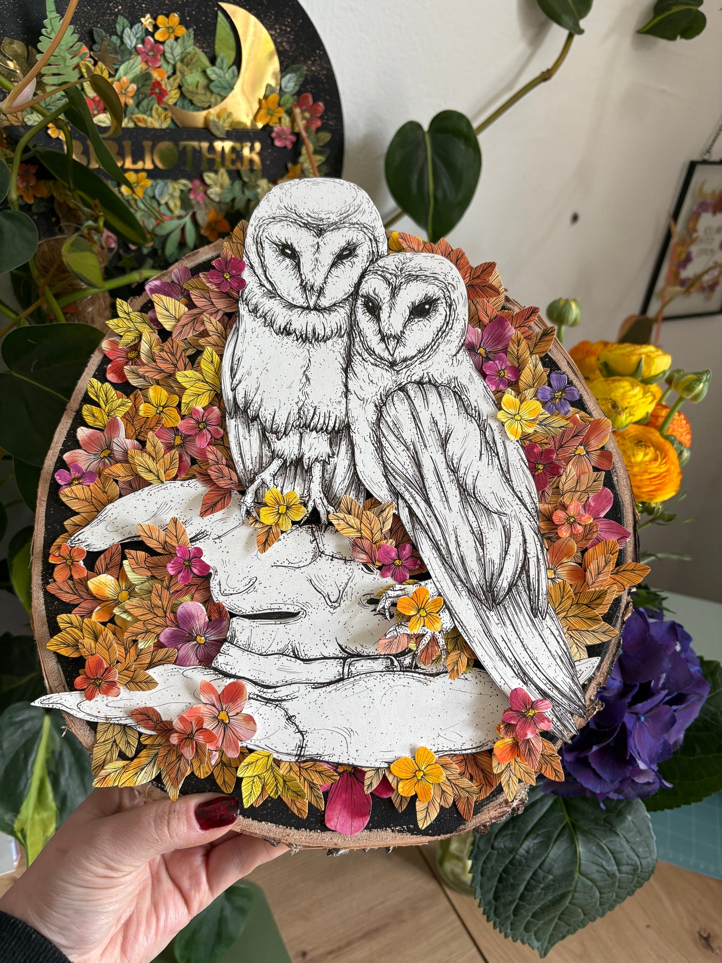 Artwood - Eulen Paar (28cm)