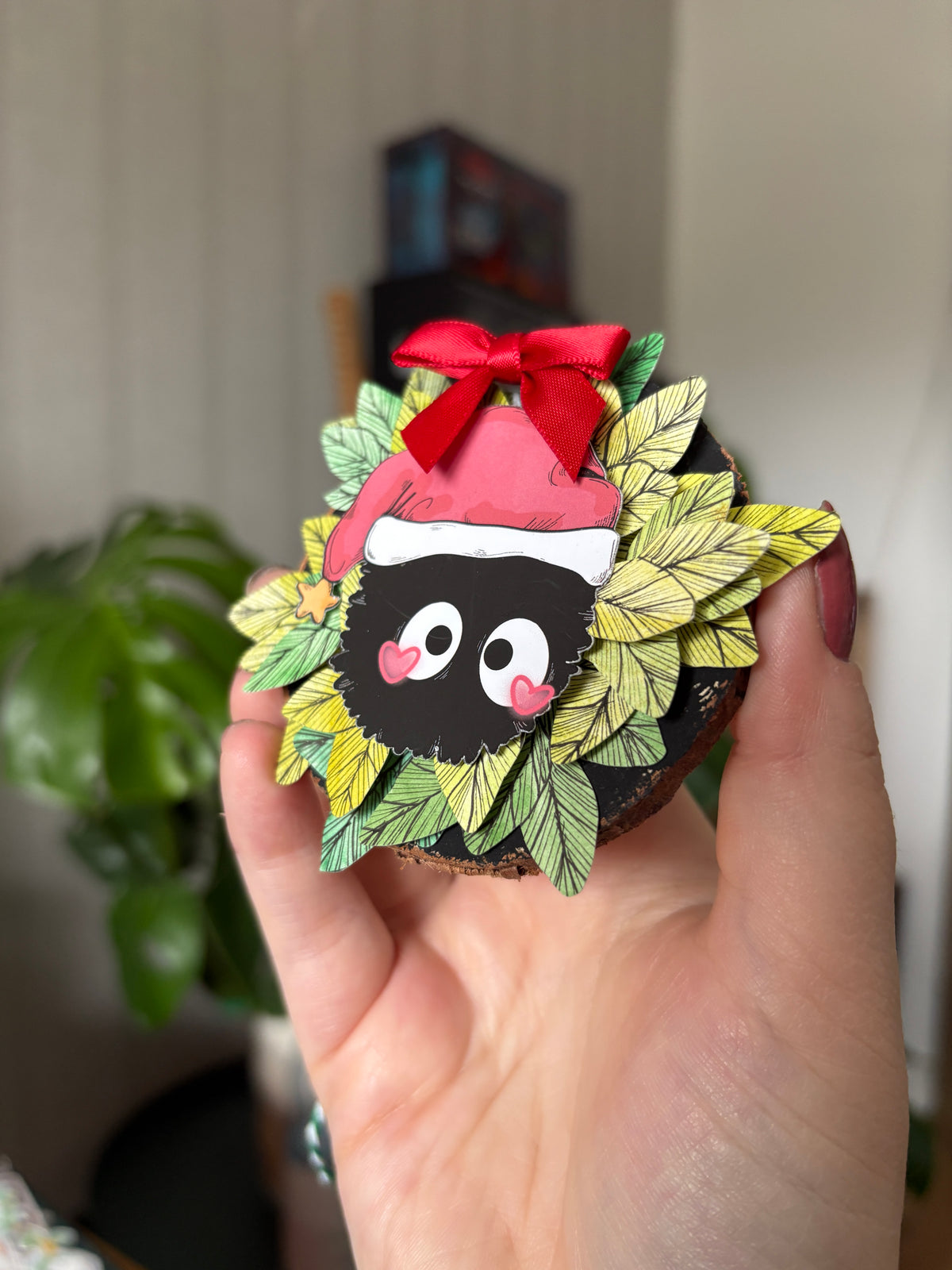 Baumanhänger "Fusselfreund Weihnachtsmütze"