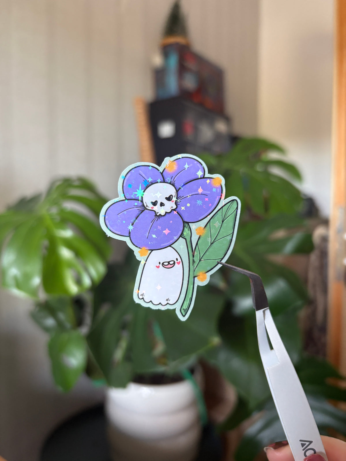 Sticker "Skull-Flower"