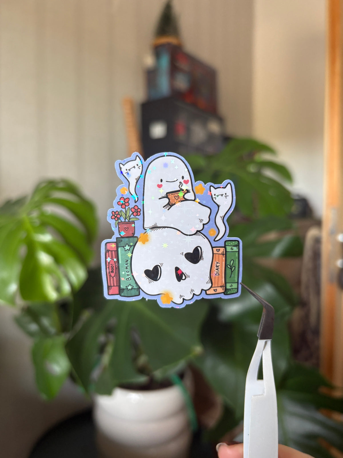 Sticker "Reading Boo"