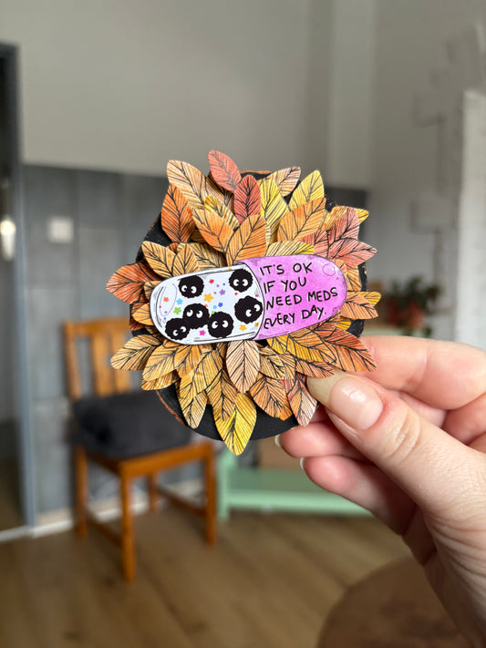 Holzmagnet - "Your Meds"