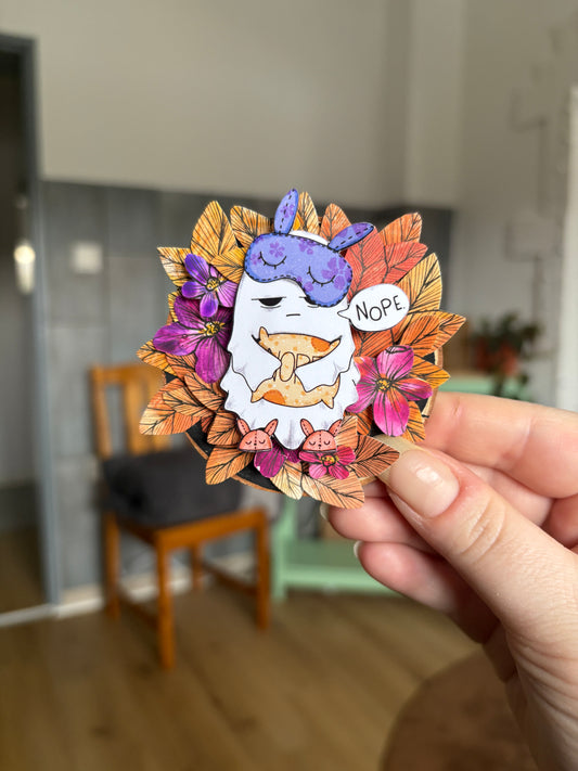 Holzmagnet - "Groggy One"