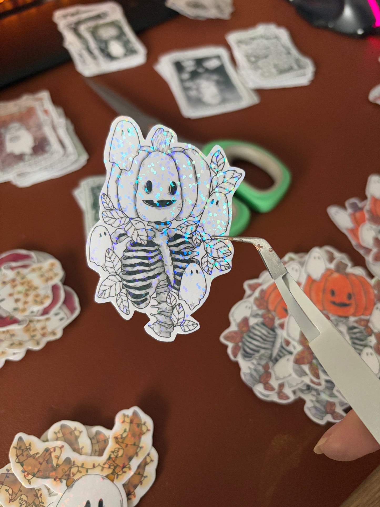 Sticker - Skull-Pumpkin