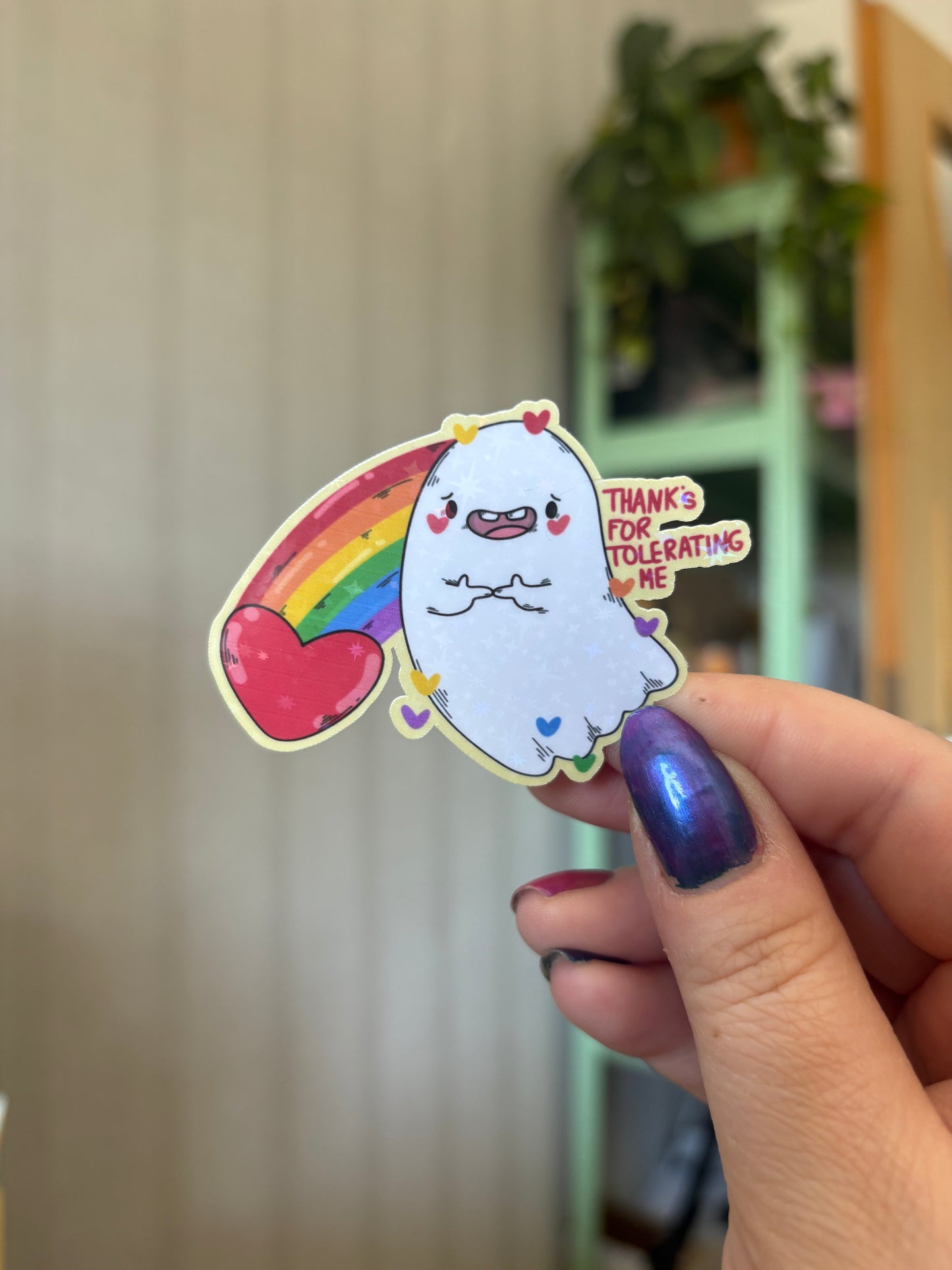 Sticker "Tolerating me" (glitzer)