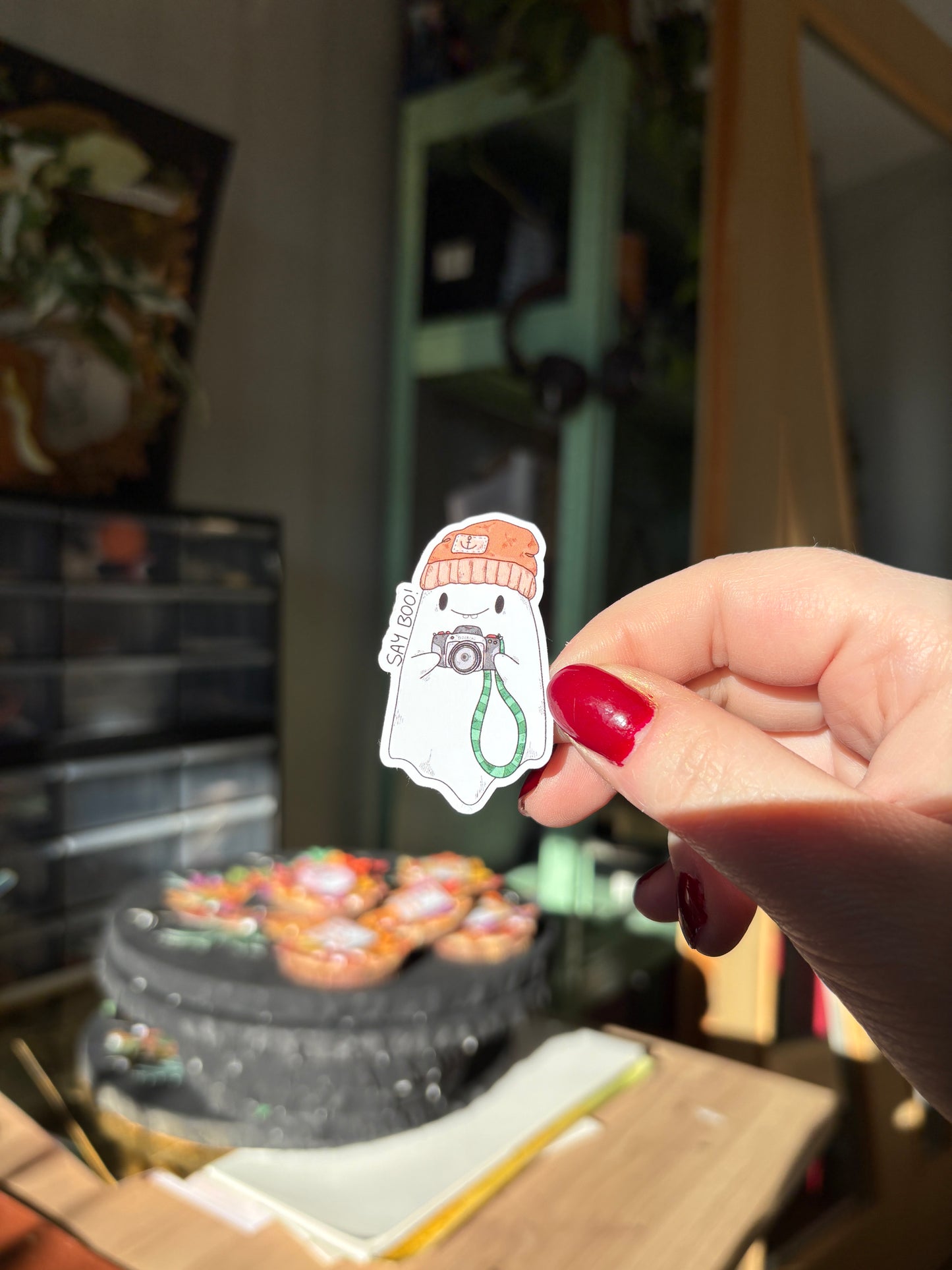 Sticker -"Say Boo!" (matt)