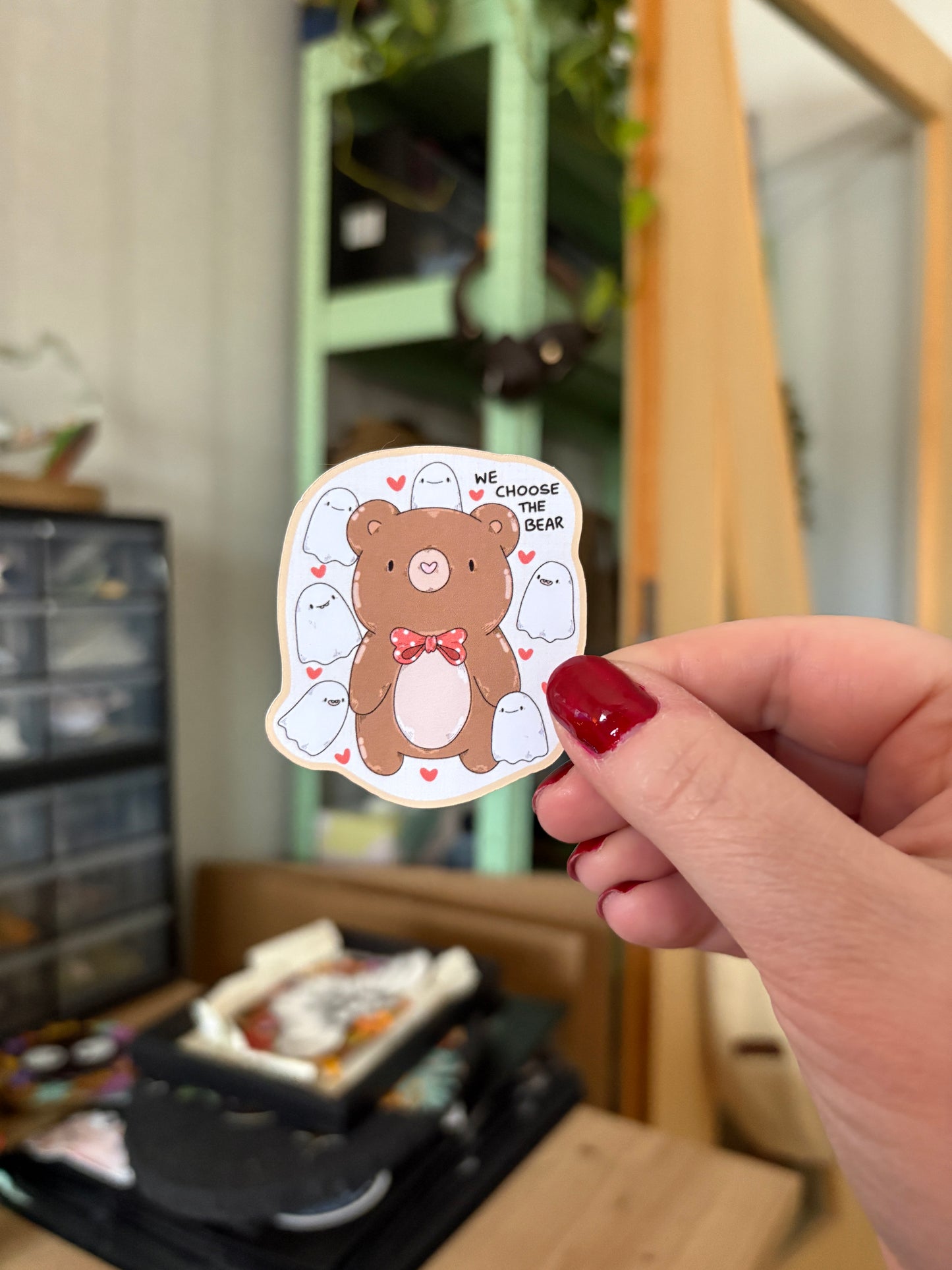 Sticker -"We choose the Bear" (matt)