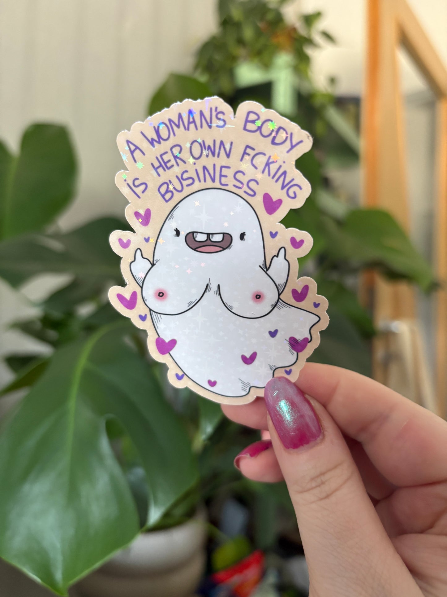 Sticker "Own Business (glitzer)
