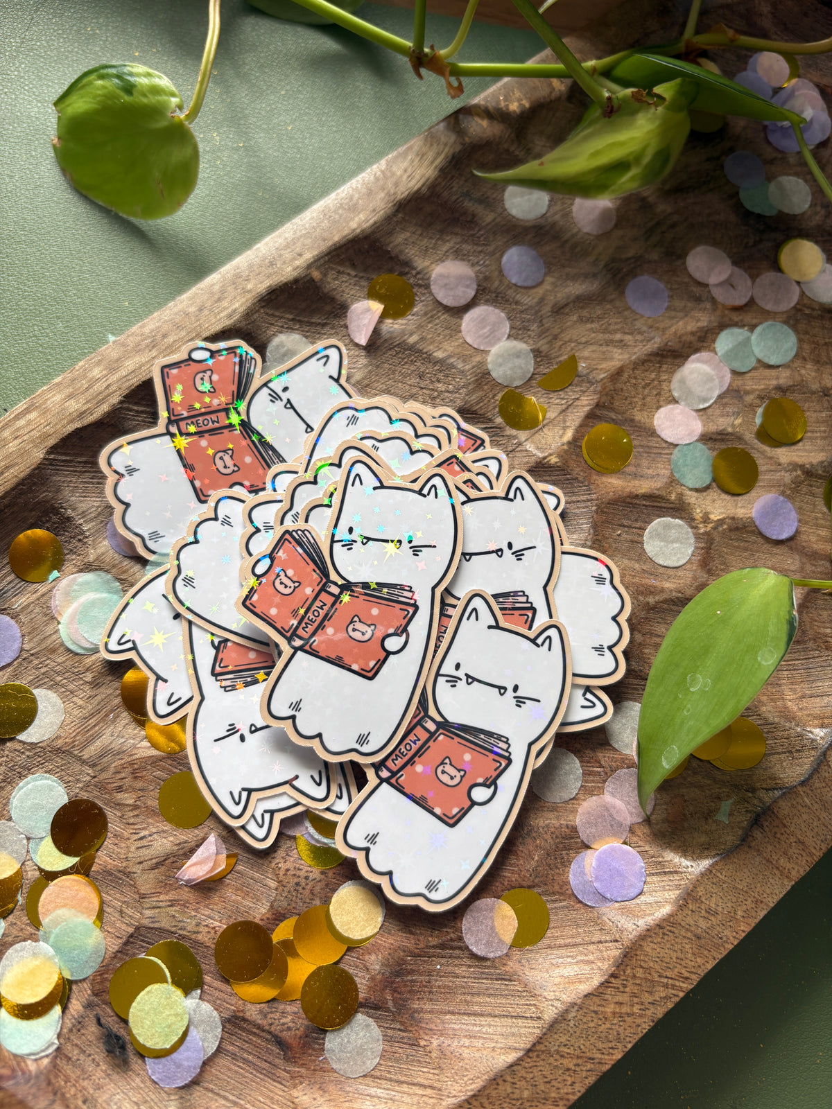 Sticker "Catboo Booklover"