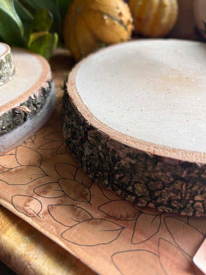 Birkenscheibe auf Wunsch