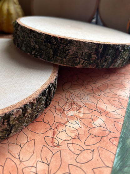 Birkenscheibe auf Wunsch