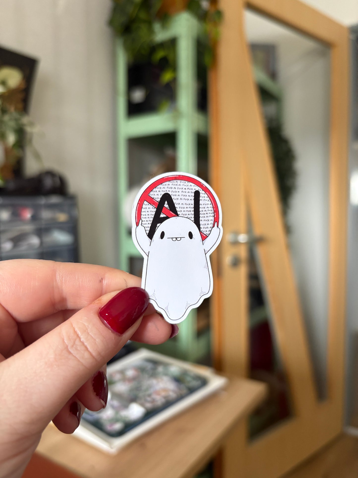 Sticker -"Fck AI" (matt)