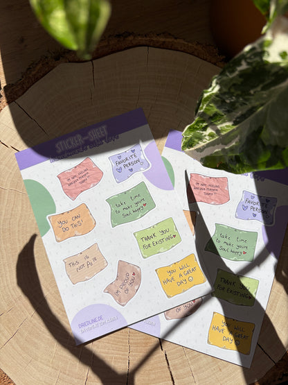 Sticker Sheet - Notes (matt)