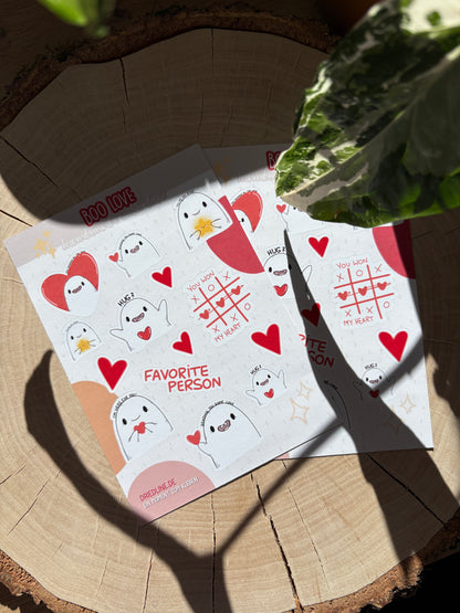 Sticker Sheet - Boo Love (matt)