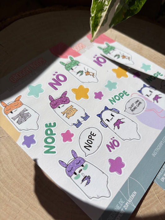 Sticker Sheet - Groggy Boo's (matt)