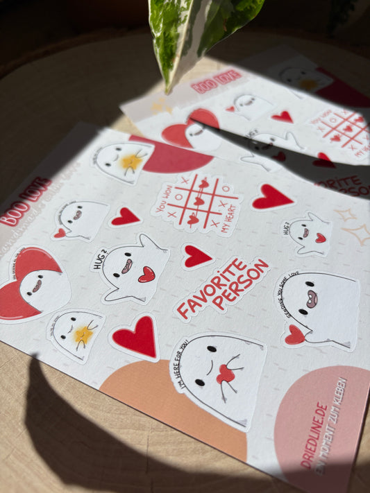 Sticker Sheet - Boo Love (matt)