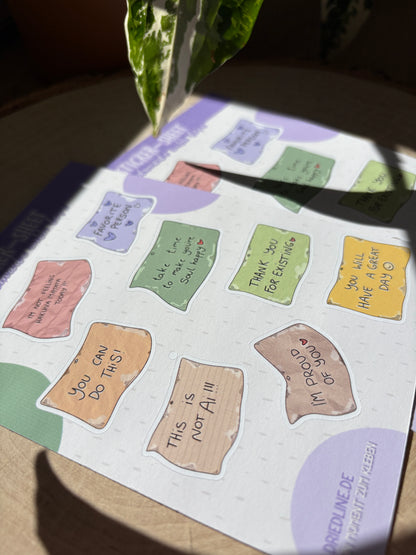 Sticker Sheet - Notes (matt)