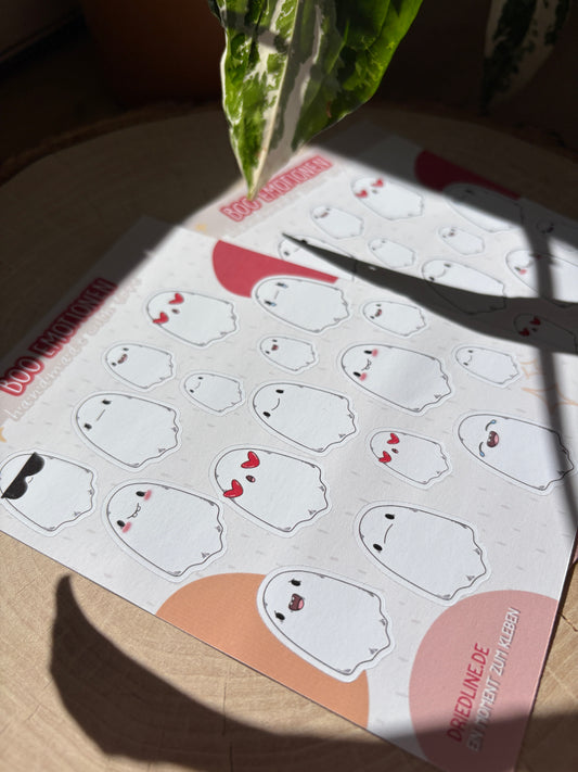 Sticker Sheet - Boo Emotions (matt)