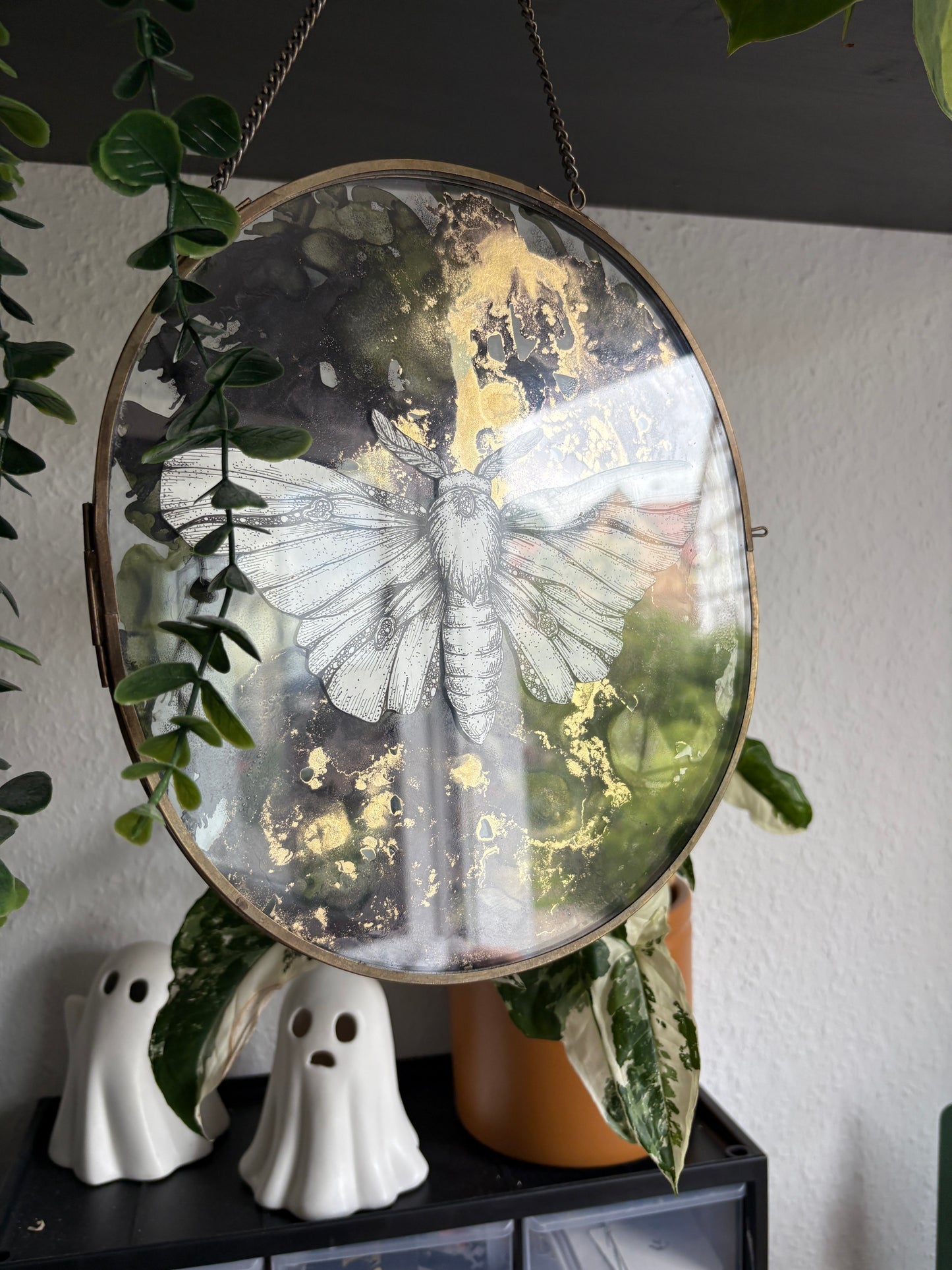 Alk Ink - Mottenzauber #2 (Rund 26/23cm)