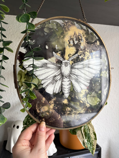 Alk Ink - Mottenzauber #3 (Rund 26/23cm)