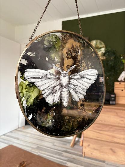 Alk Ink - Mottenzauber #3 (Rund 26/23cm)