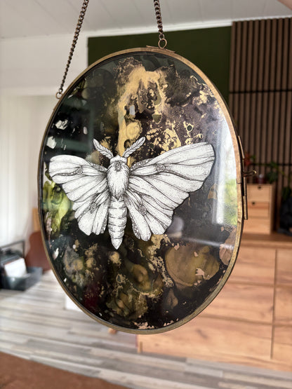 Alk Ink - Mottenzauber #3 (Rund 26/23cm)