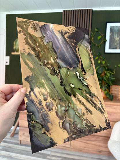 Alk Ink - Pur oder mit Motiv (DIN A4)