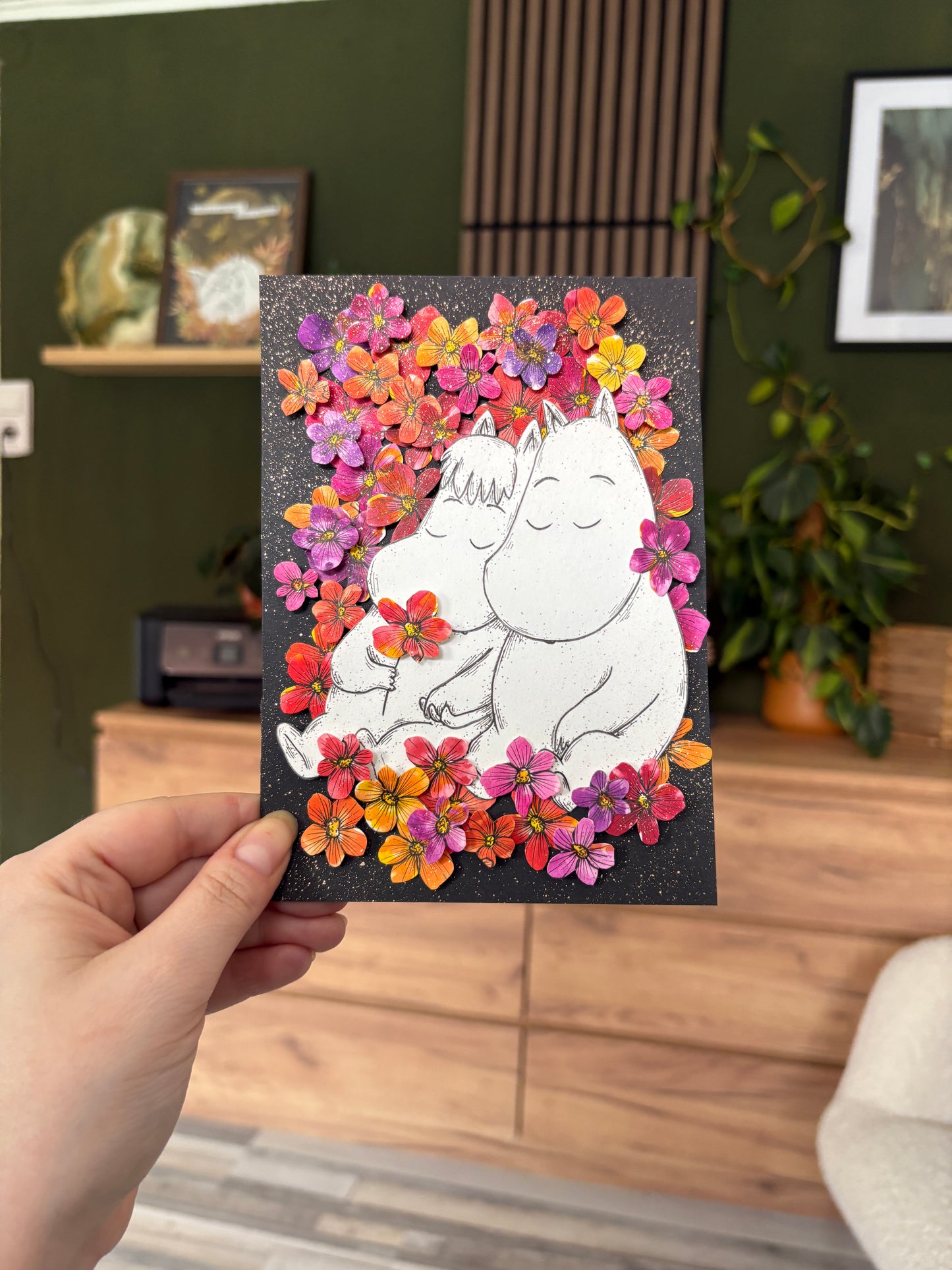 Artframe - Mumins im Blütenfeld (DIN A5)