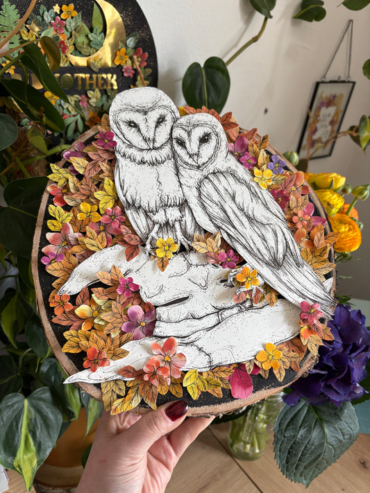Artwood - Eulen Paar (28cm)