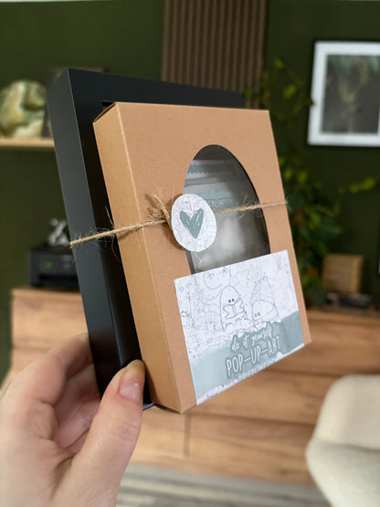 DIY Pop-Up-Kit "Boo'line Zauber" (DIN A6)