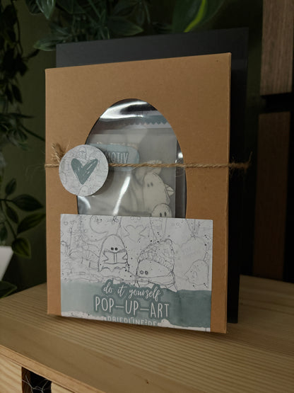 DIY Pop-Up-Kit "Boo'line Zauber" (DIN A6)