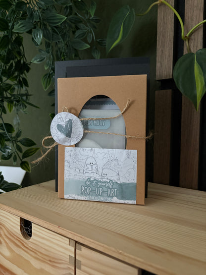 DIY Pop-Up-Kit "Boo'line with Heart'
