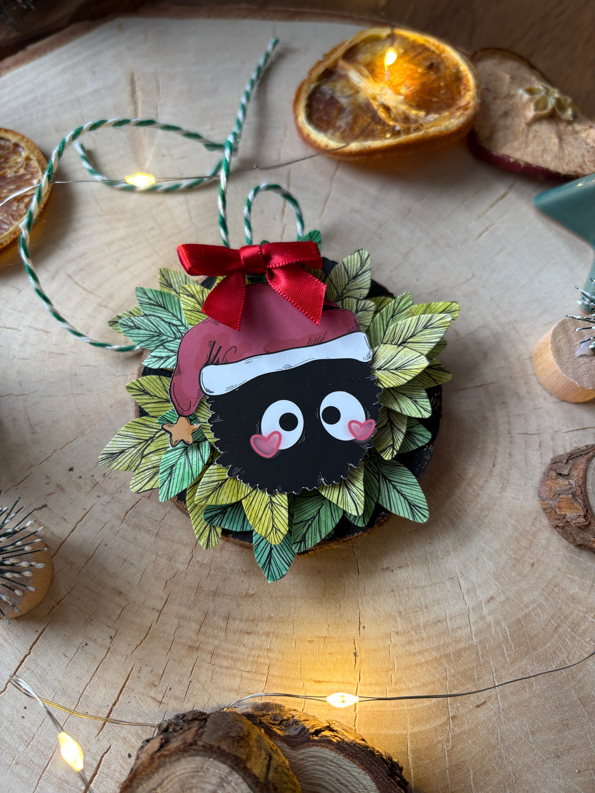 Baumanhänger "Fusselfreund Weihnachtsmütze"