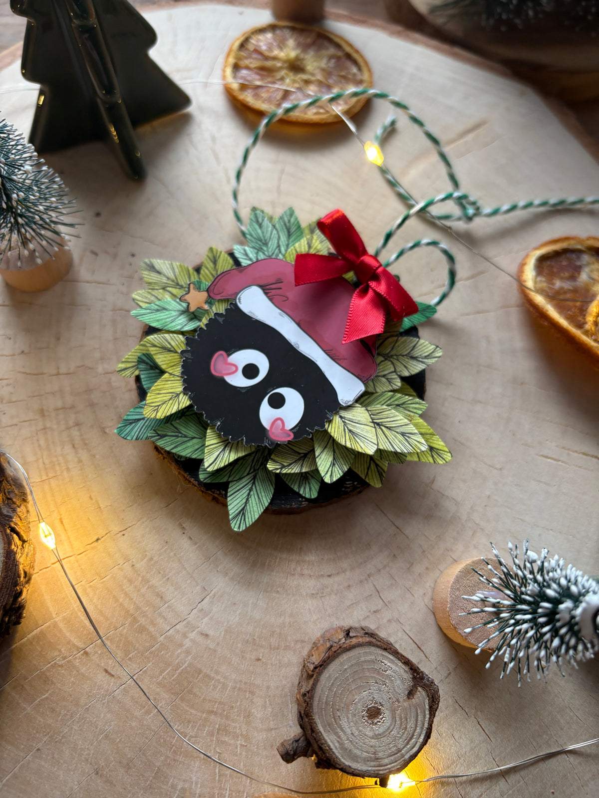 Baumanhänger "Fusselfreund Weihnachtsmütze"