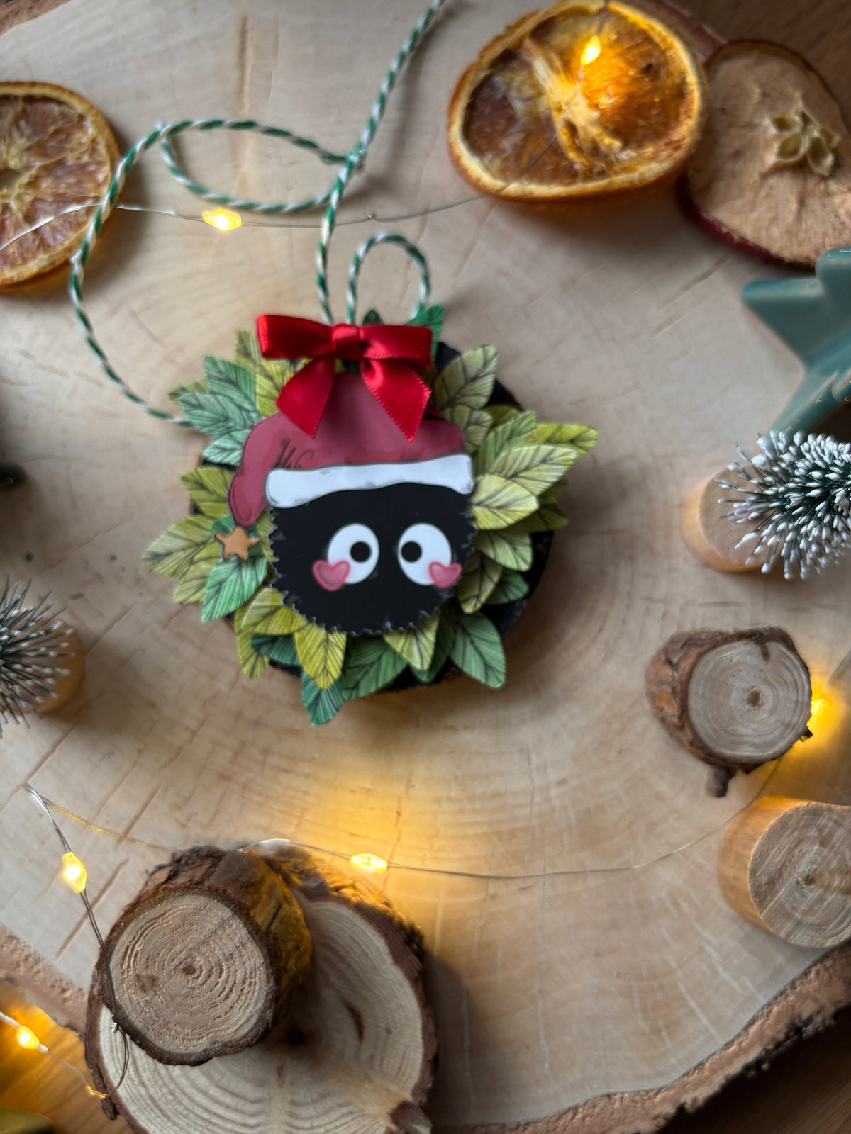 Baumanhänger "Fusselfreund Weihnachtsmütze"