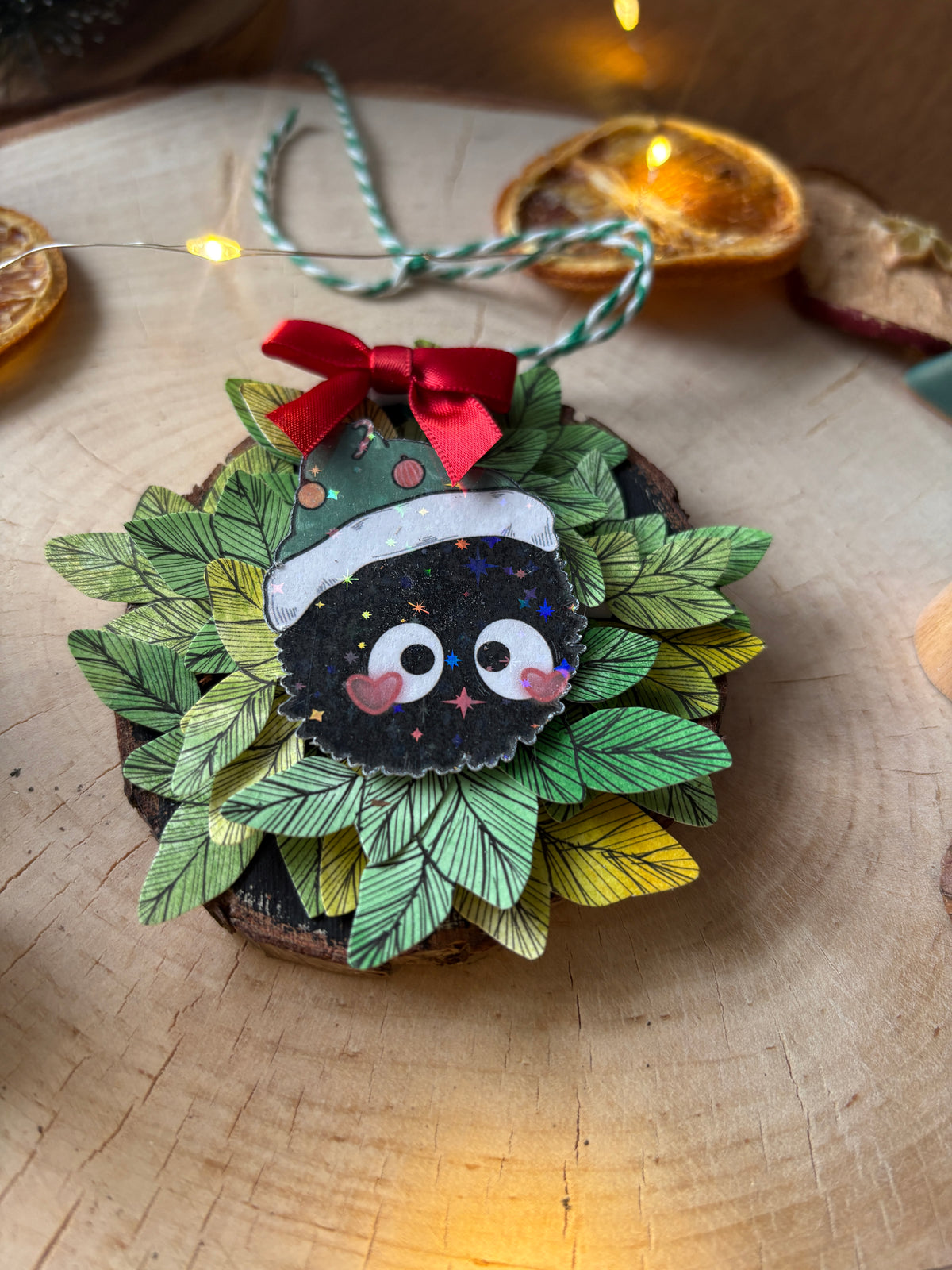 Baumanhänger "Fusselfreund Weihnachtsmütze" #2