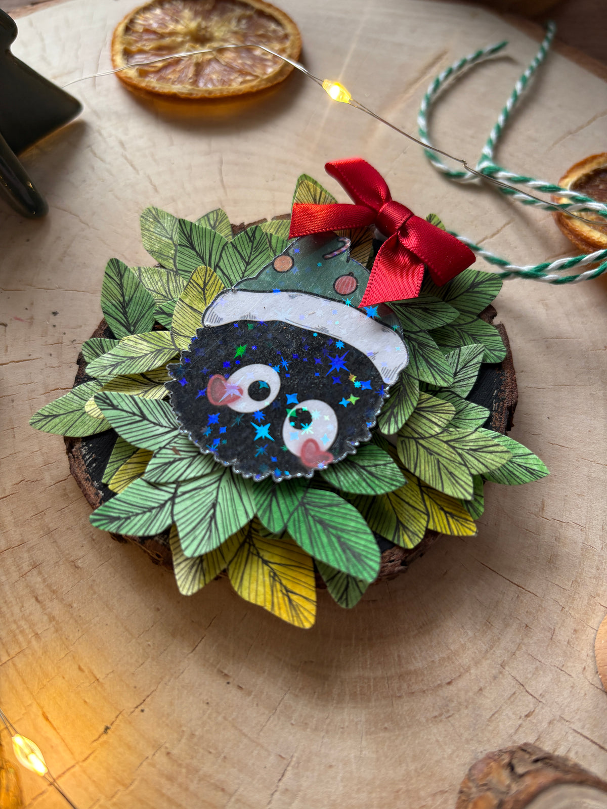 Baumanhänger "Fusselfreund Weihnachtsmütze" #2