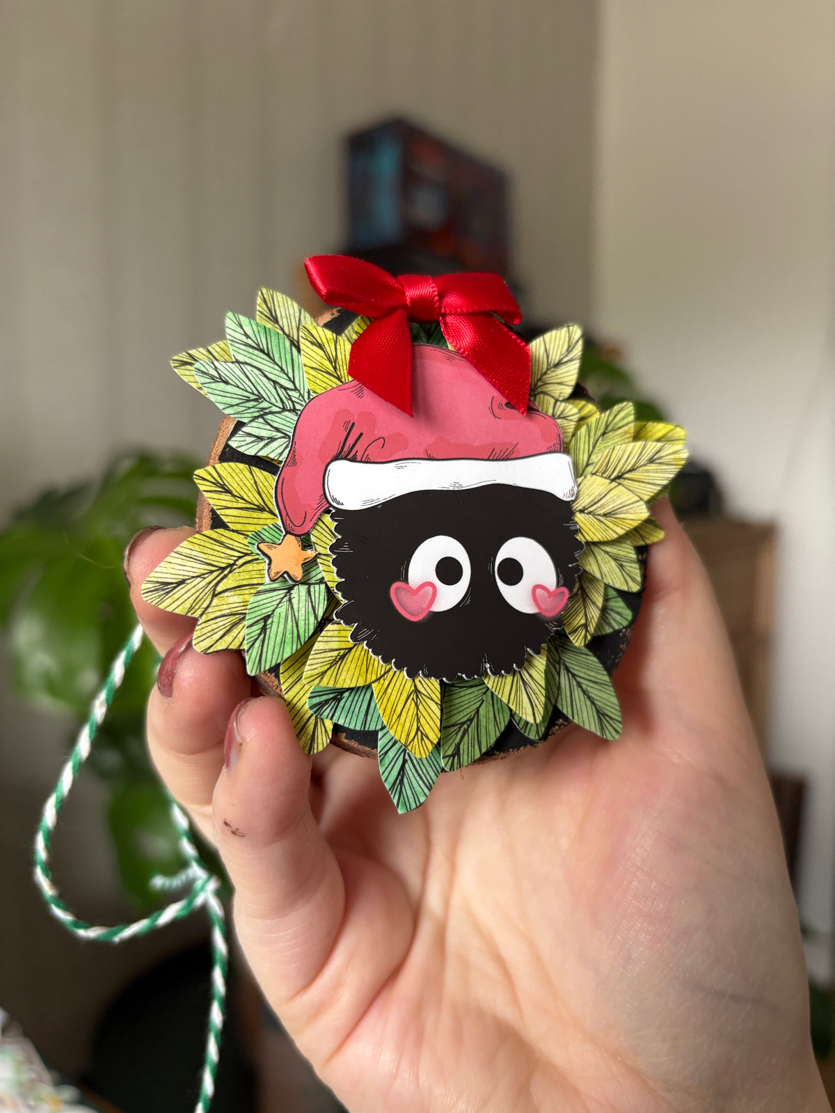 Baumanhänger "Fusselfreund Weihnachtsmütze"