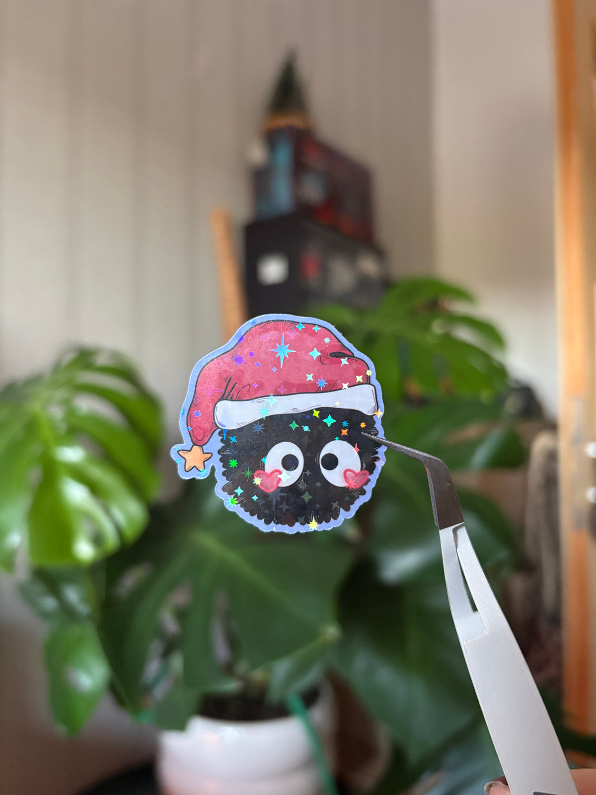Sticker "Fusselfreund Santamütze"