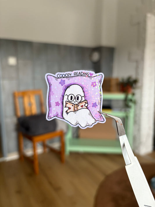 Sticker - "Cozy reading"